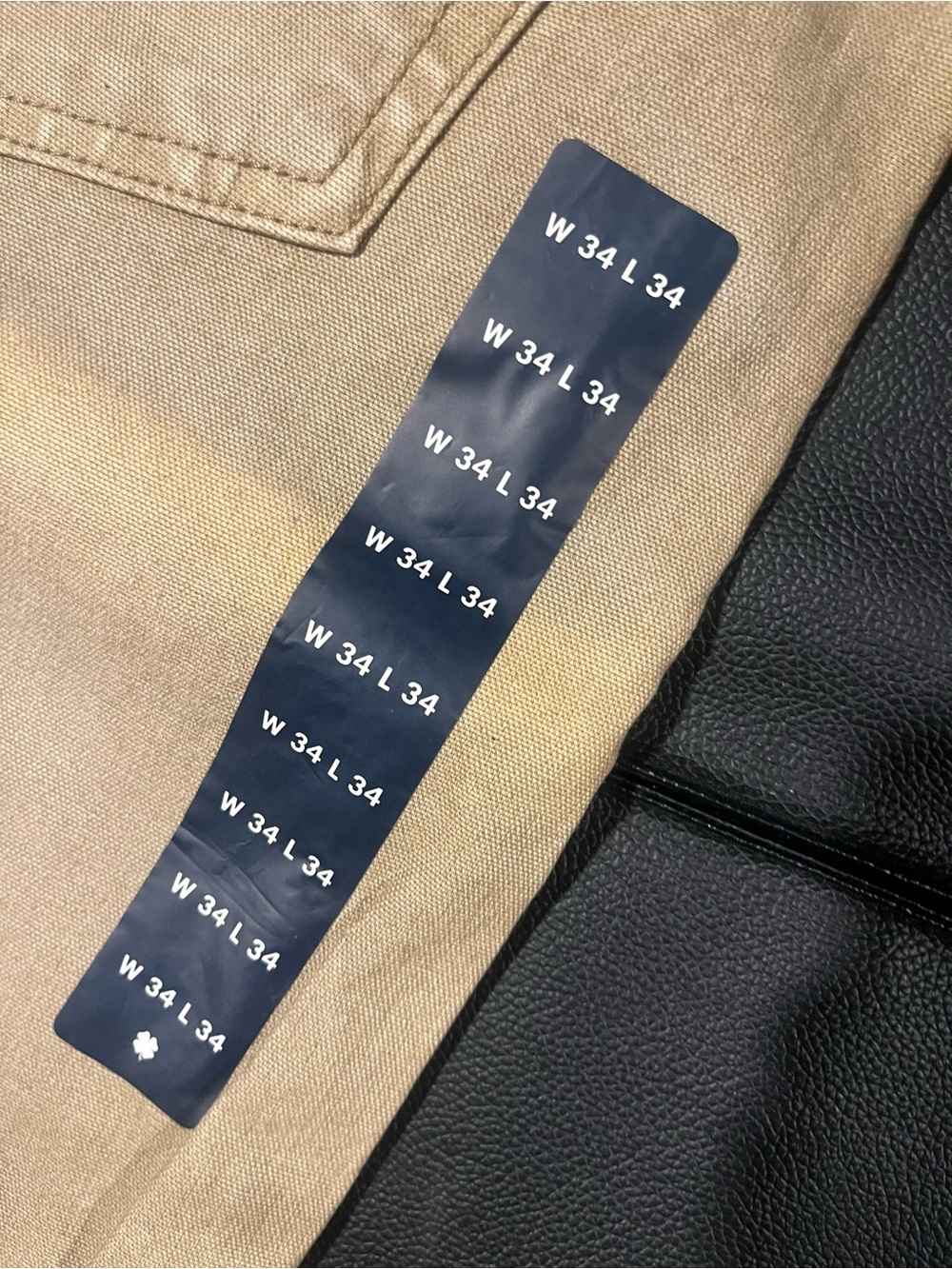 NWT. Tan/Beige Straight Leg Lucky Jeans, 34x34 - Picture 9 of 9